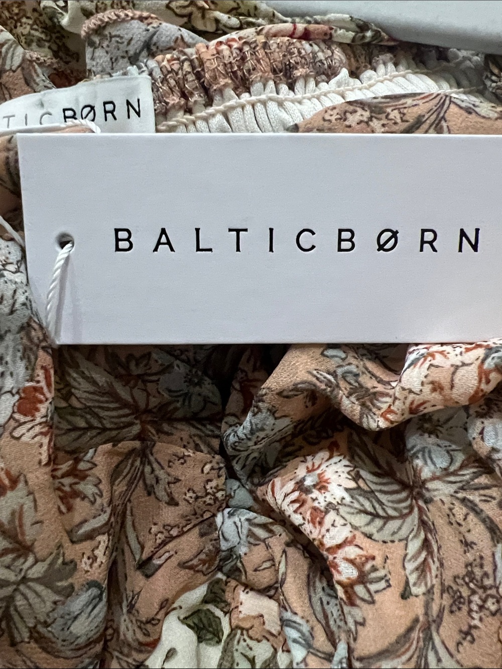 Baltic Born Pink and Cream Floral Tiered Maxi Dress size XLarge New W Tags - Picture 11 of 16